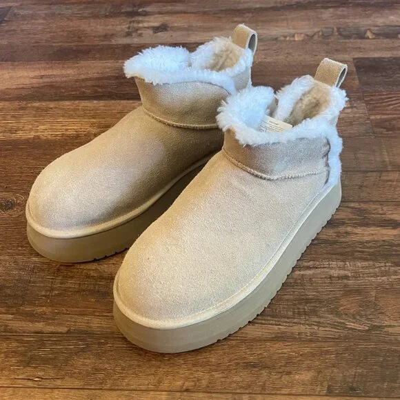 Koolaburra by UGG Women Koola Ultra Mini Platform Ankle Boot Size 9 - Picture 5 of 15